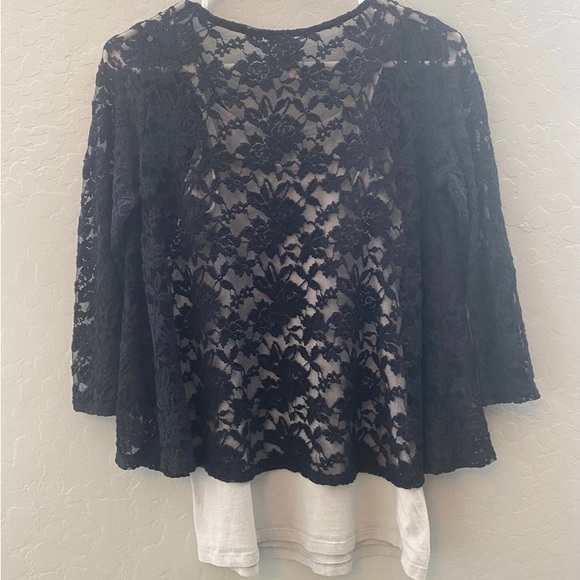Silvergate boutique black lace blouse  size small - Picture 7 of 9